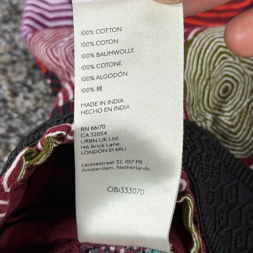 Maeve Anthropologie Womens Medium Abstract Geometric Print Wide Leg Lounge Pants - Picture 7 of 12